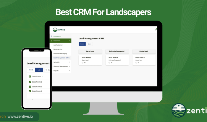 Best crm for landscape company